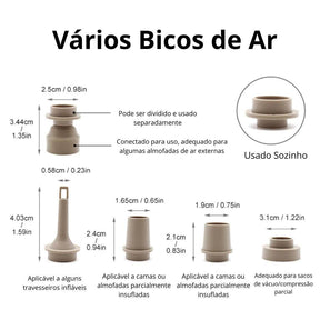 Bomba Compressora de Ar Elétrica Portátil sem Fio