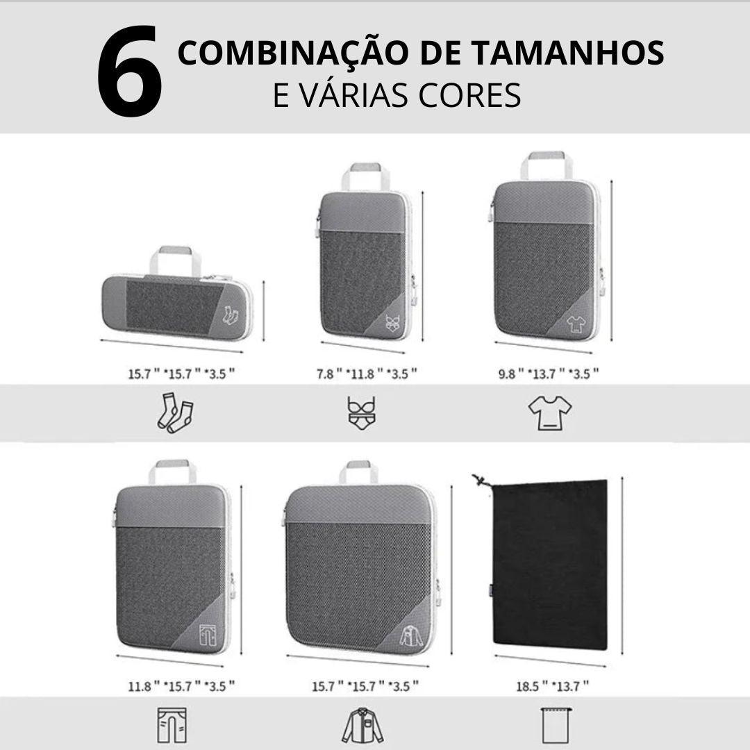 Kit de Organizadores para Mala de Compressão