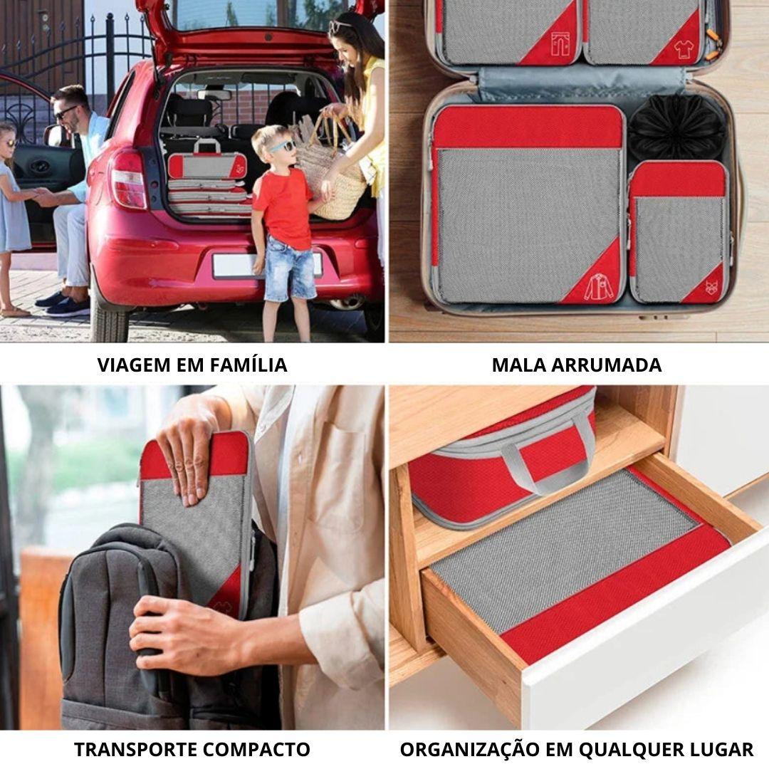 Kit de Organizadores para Mala de Viagem